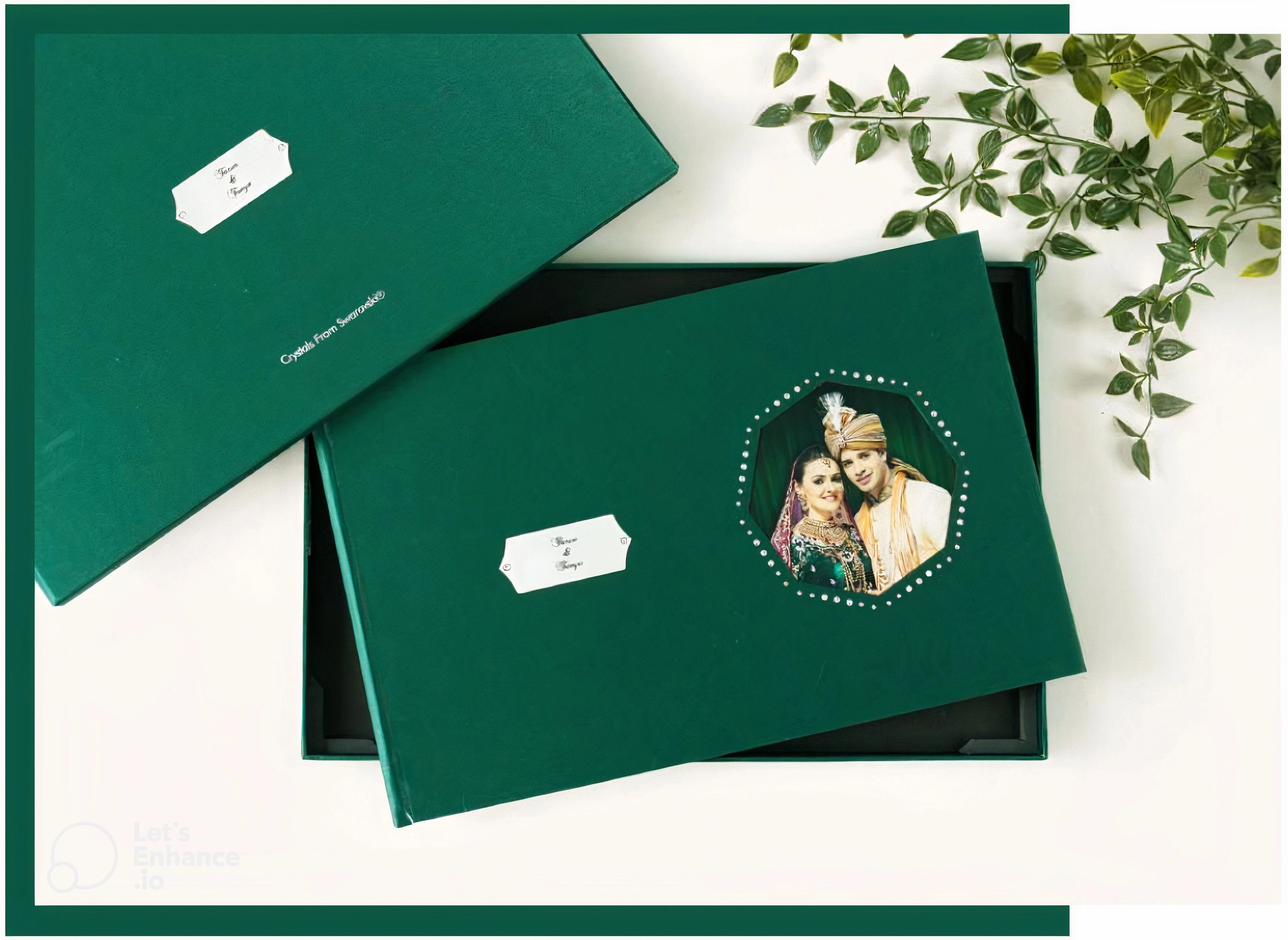 12x18 heirloom photo album with layflat pages and linen cover - A full album design and printing services